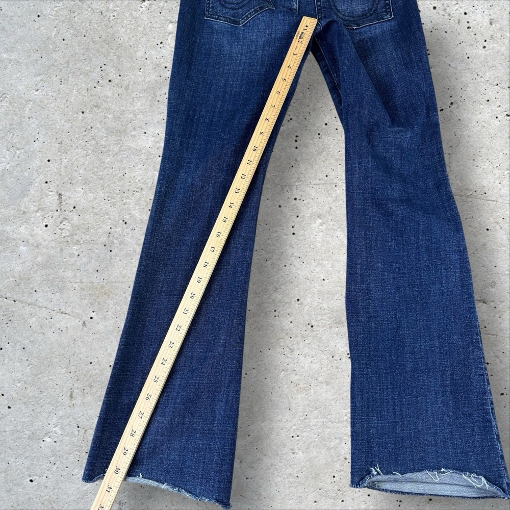 True Religion Jeans Becca Mid Rise Boot‎ Cut Indigo Women's Size 27x30 - Picture 5 of 7